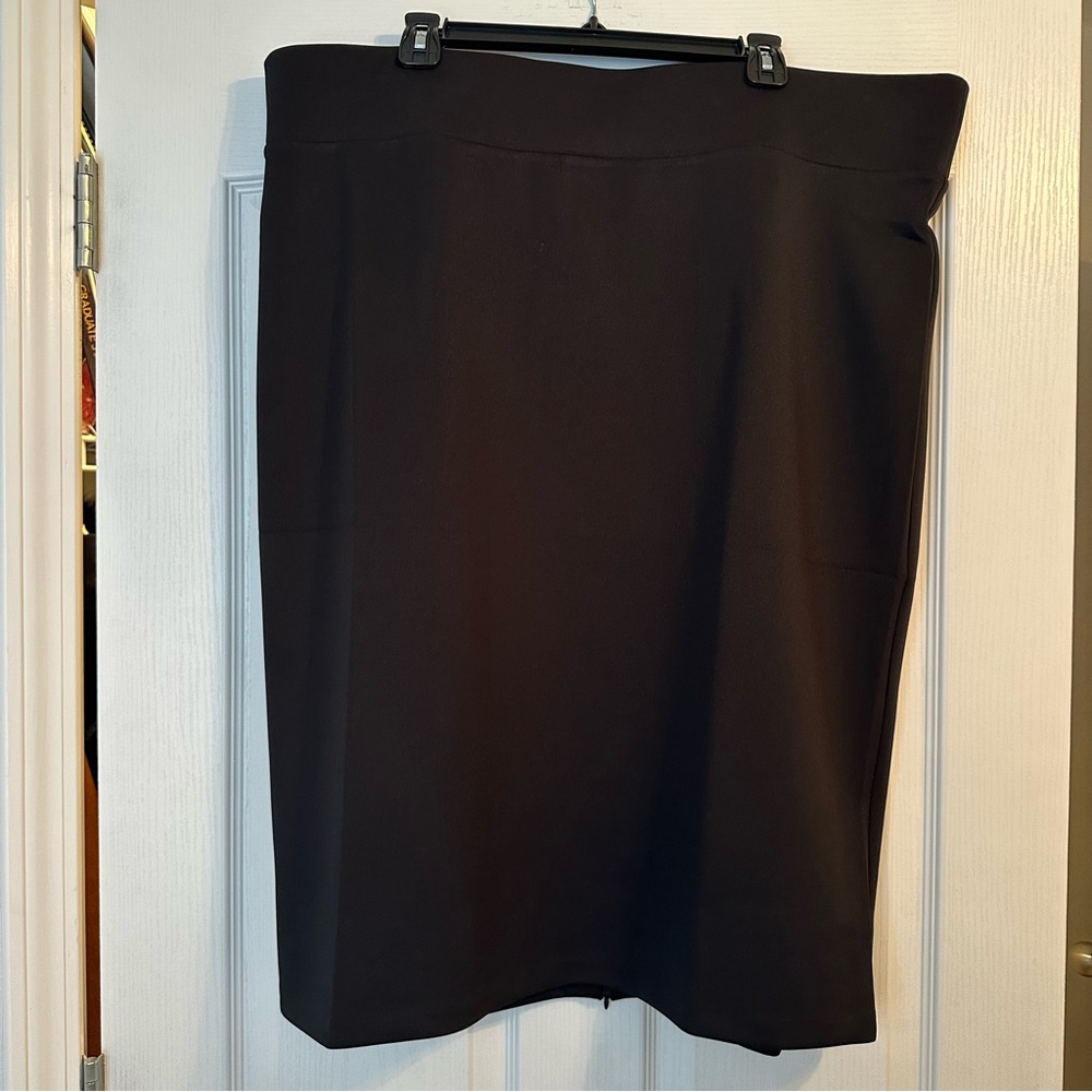 Eloquii Elegant Black Pencil Skirt